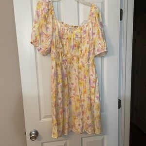 Floral Puff Sleeve Dress